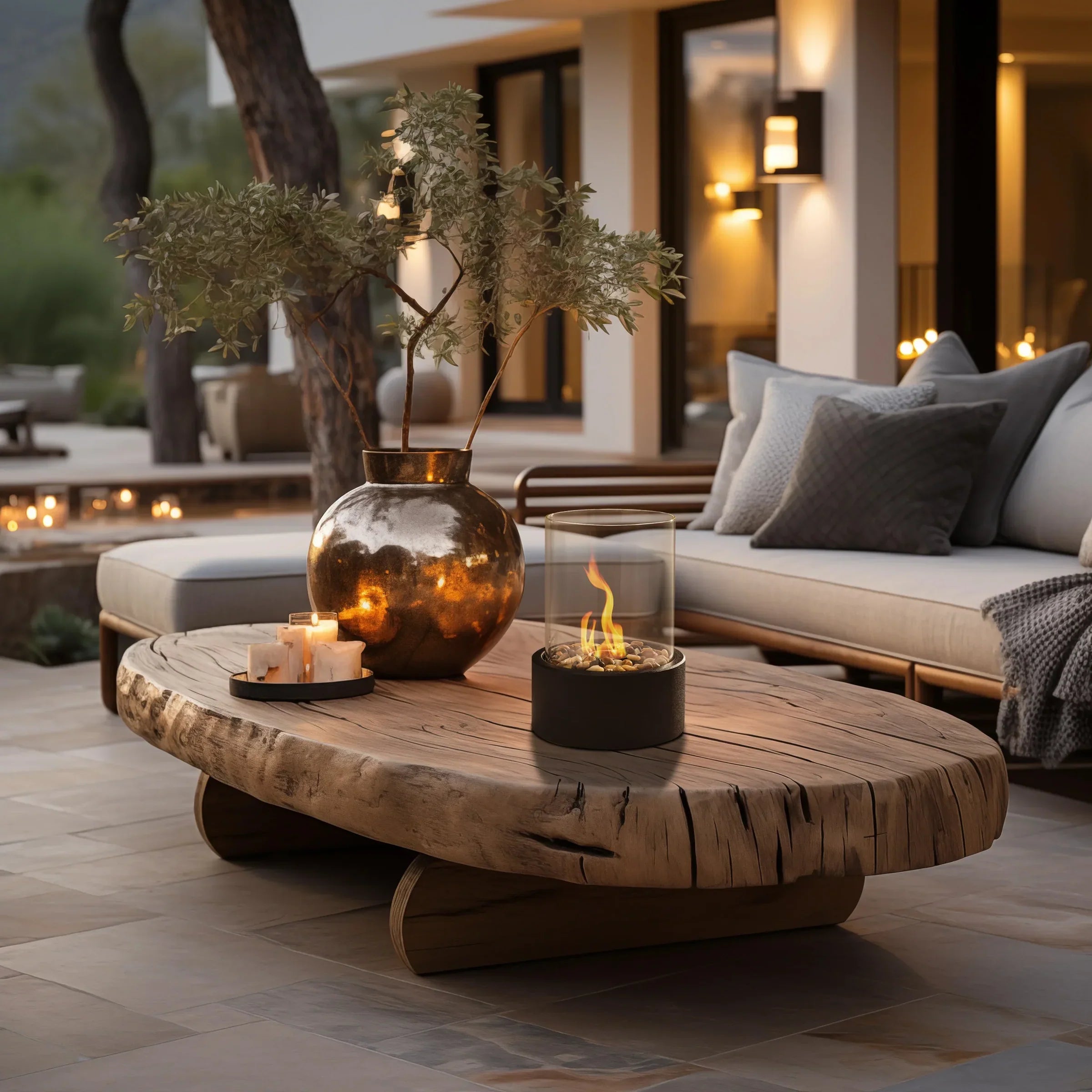 kosmooy| Tabletop Bioethanol Fireplace – Modern Elegance and Smoke-Free Flame