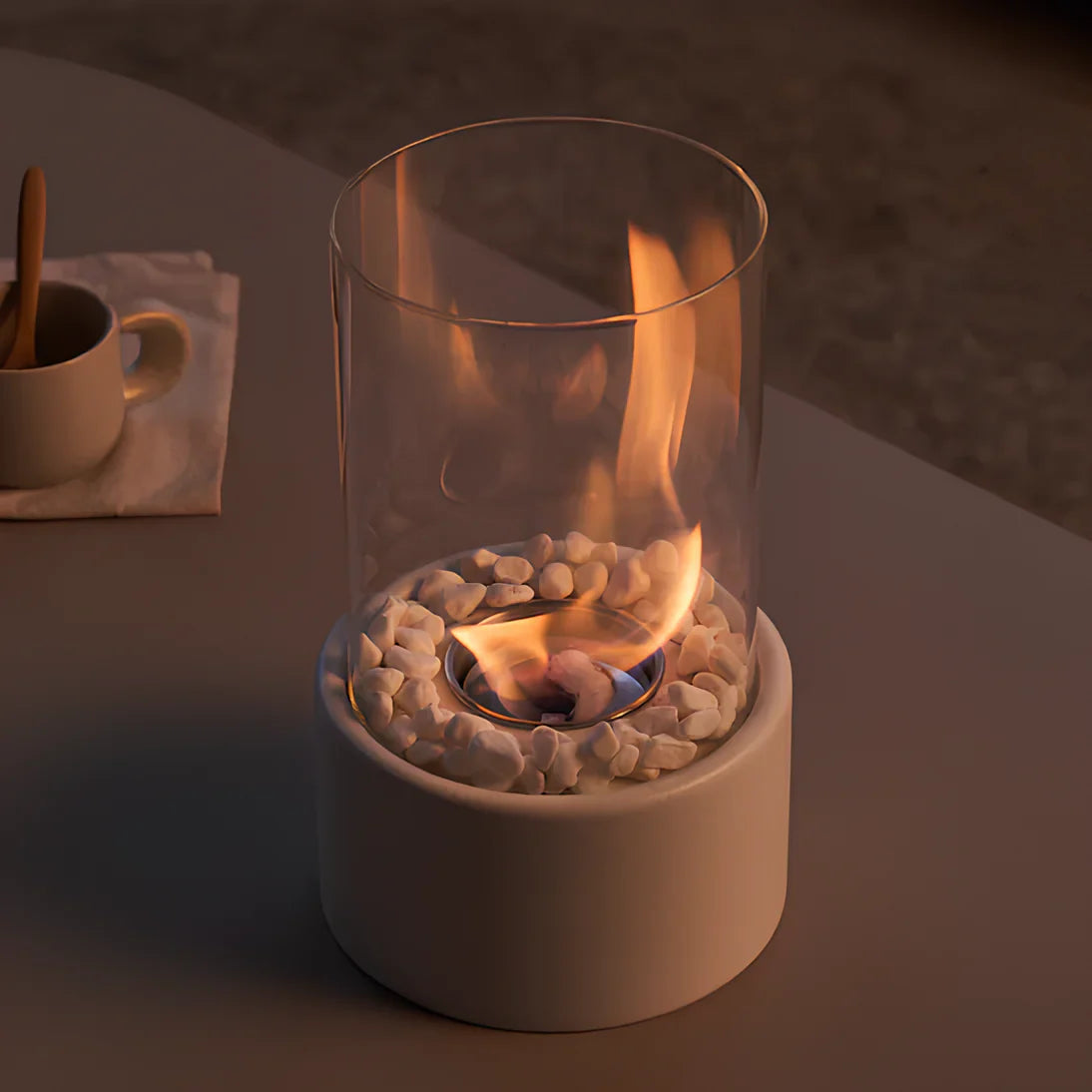 kosmooy| Tabletop Bioethanol Fireplace – Modern Elegance and Smoke-Free Flame