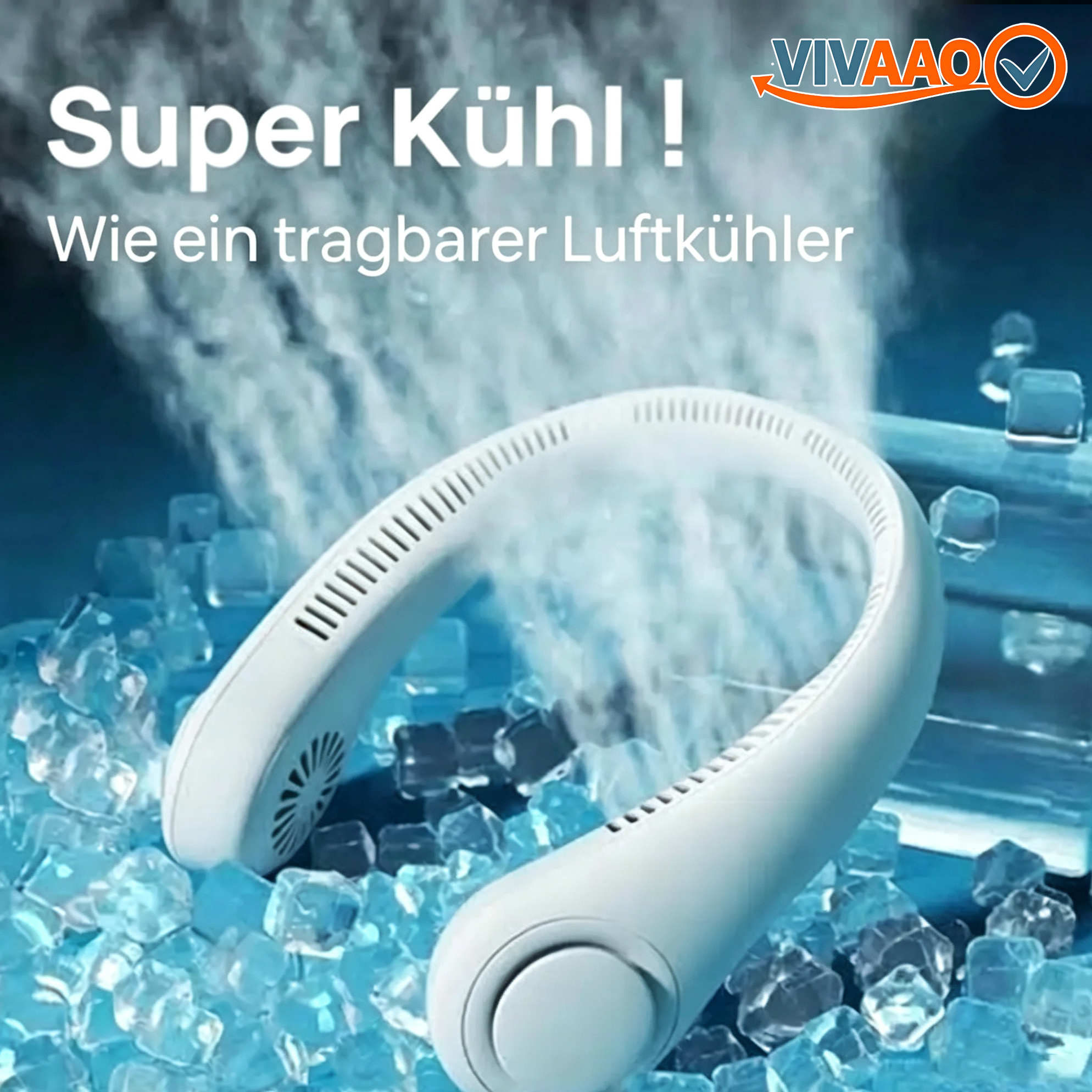 Tragbarer, flügelloser Nackenventilator – (Importware)