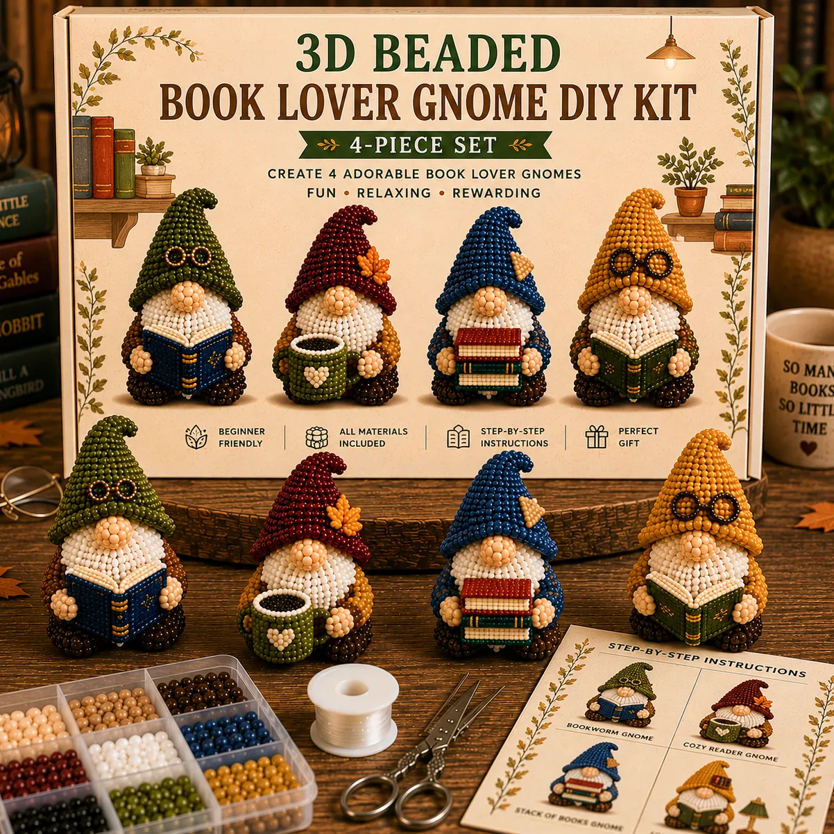 🧵✨ Tiny 3D Beaded Animal DIY Kit