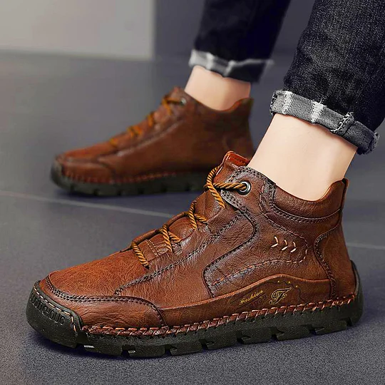 (⏰LAST DAY 70% OFF🔥)Handcrafted Men's Leather Shoes - Relieve Foot Pain