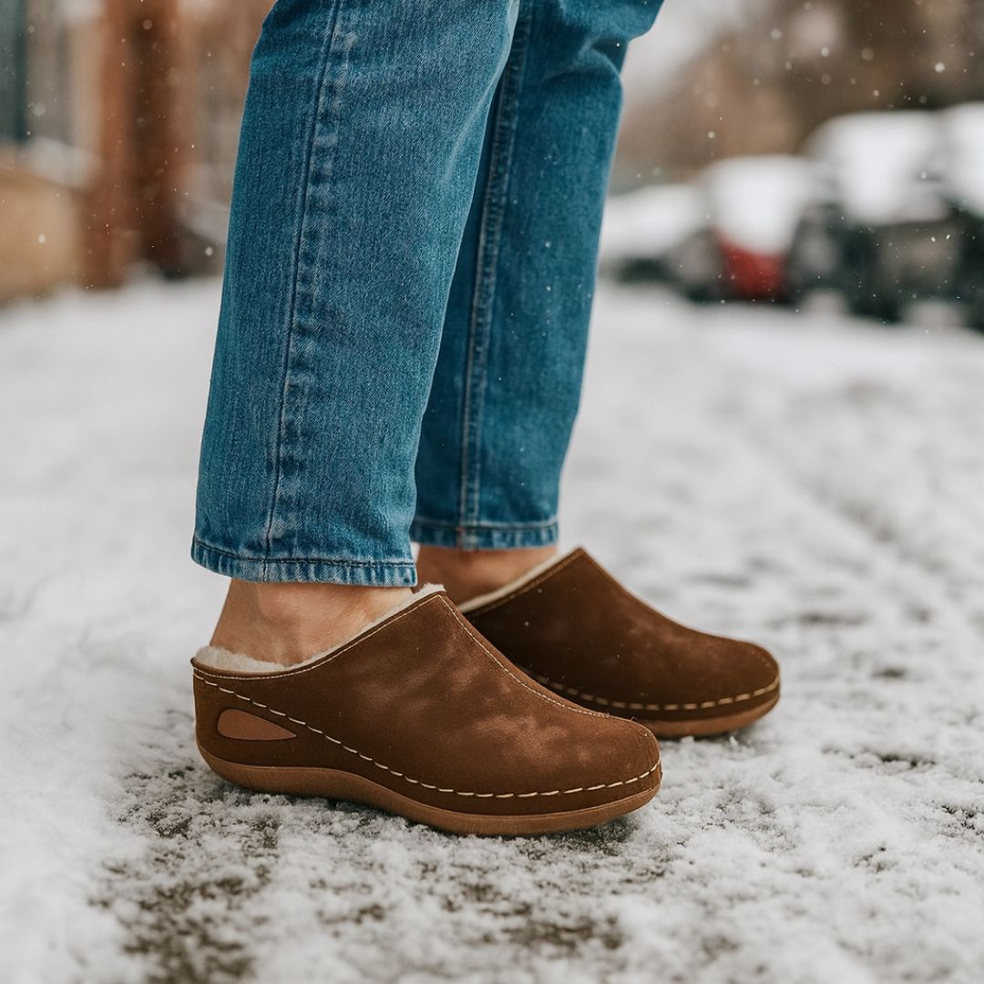 Vivastep - ergonomic and non-slip winter slippers for pain relief