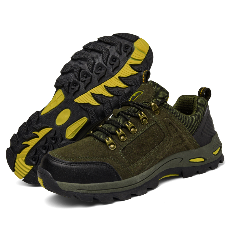 Men’s Non-Slip Hiking & Work Shoes, Wide Fit, Arch Support, Cushioned-Free Shipping
