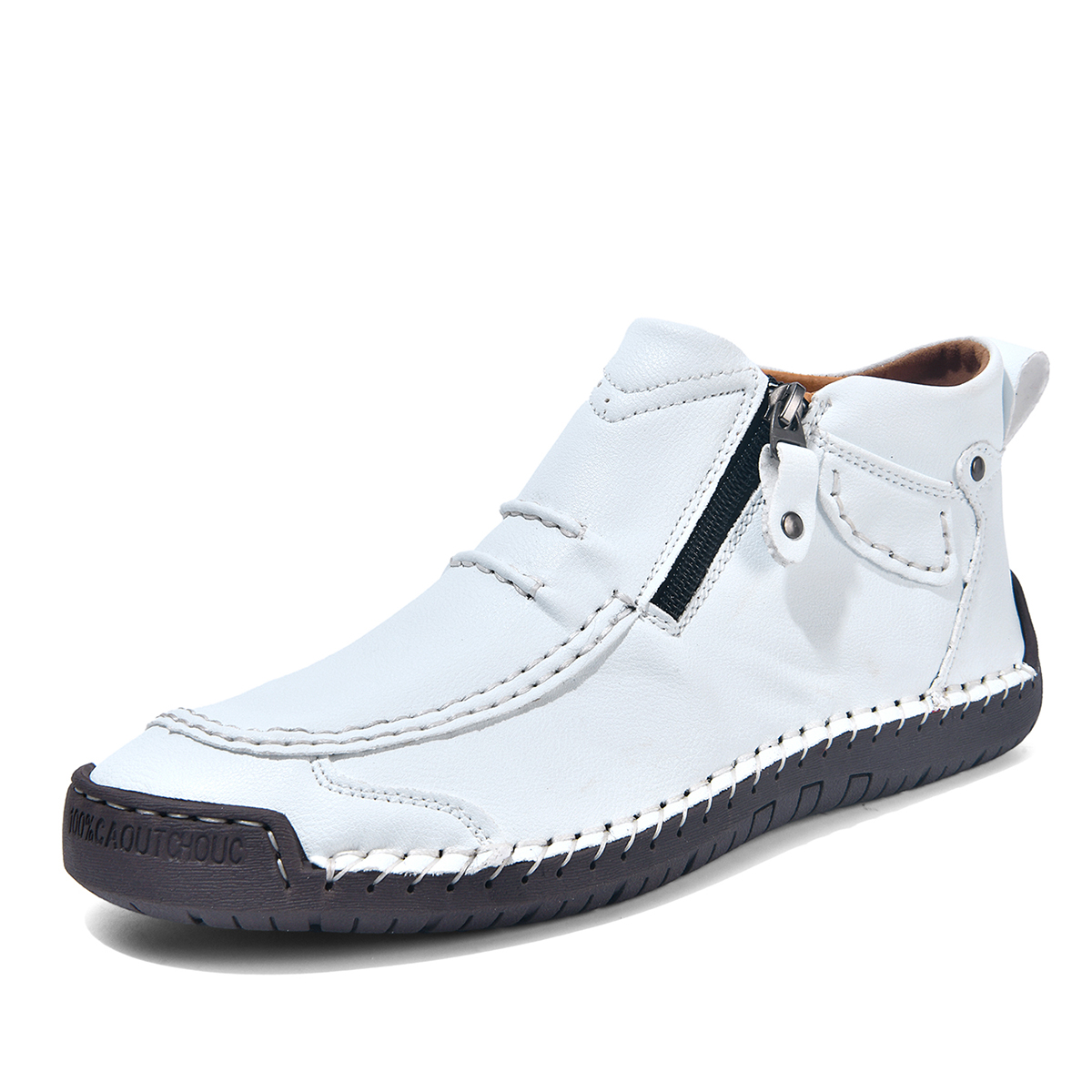 ⏰ Limited-Time 70% OFF – Men’s Handmade Leather Driving Boots | Wide Toe, Arch Support, Waterproof, Pressure Relief, Non-Slip Comfort for Everyday & Travel