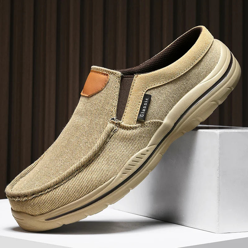Men's Orthopedic Slip-On Loafers – Wide Toe, Arch Support & Waterproof