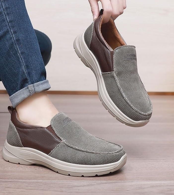 LAST DAY 60% OFF🔥Men's Arch Support Slip-On Loafers, EVA Boat Shoes,Orthopedic Walking Shoes