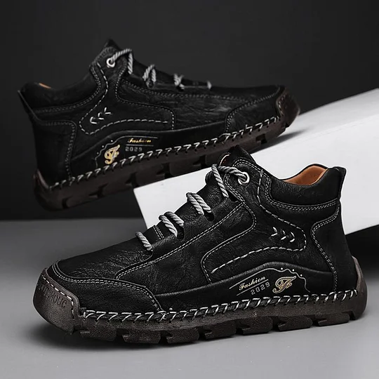 (⏰LAST DAY 70% OFF🔥)Handcrafted Men's Leather Shoes - Relieve Foot Pain