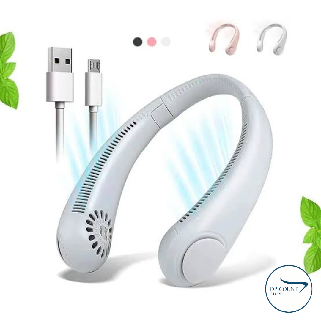 Tragbarer, flügelloser Nackenventilator – (Importware)