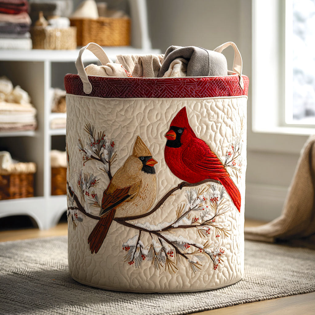 Rustic Companions Quilted Laundry Basket NCU0NTV093