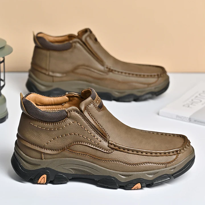 ⏰Last day 60% OFF - 2025 Hot selling men's casual thick-soled non-slip orthopedic leather boots