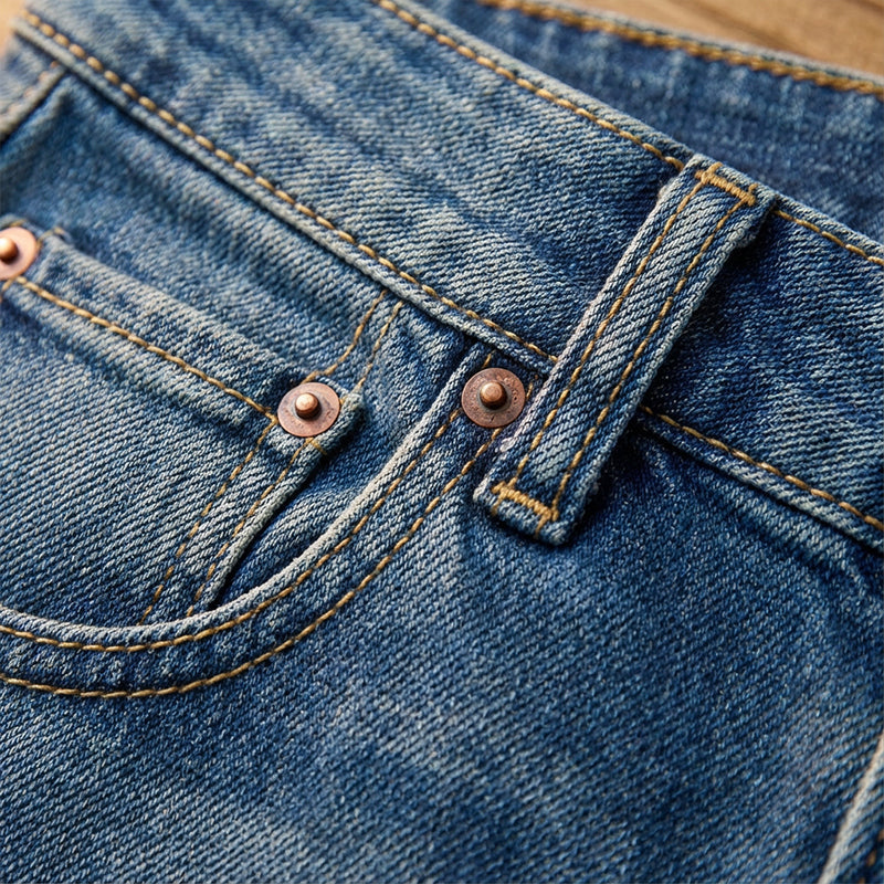 Women's Vintage High-Waist Wide-Leg Jeans👖