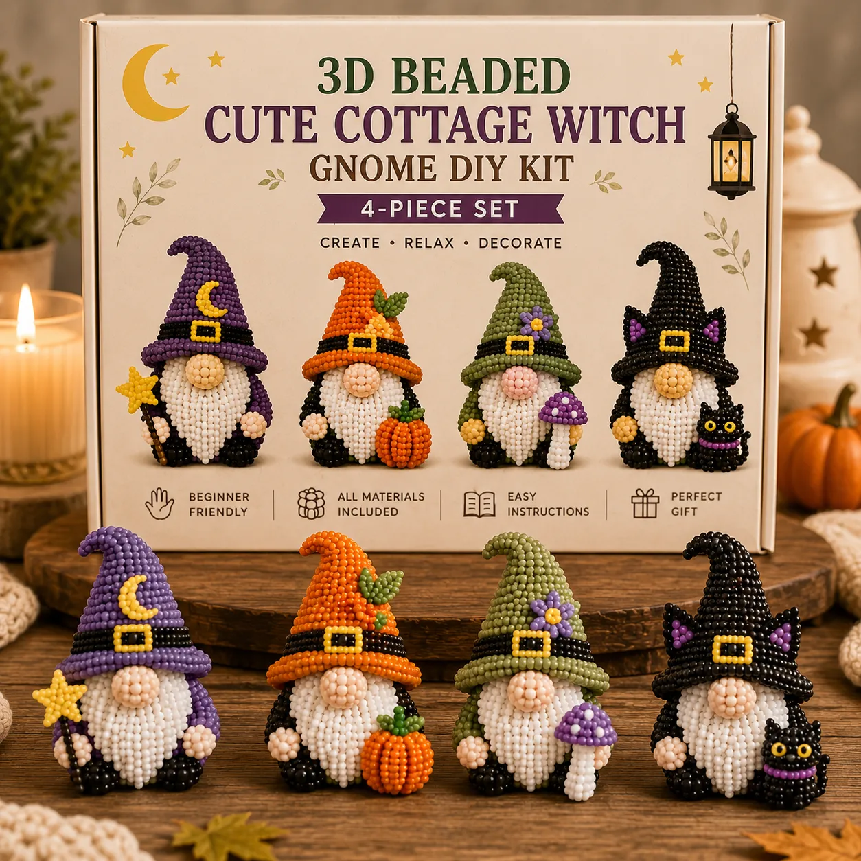 🧵✨ Tiny 3D Beaded Animal DIY Kit