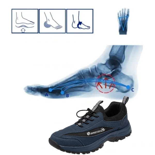 (👨‍⚕️Medical Certification®️) Men's Comfortable Orthopedic Shoes Waterproof Hiking Shoes Sneakers [Effect: Relieves Foot Pain]