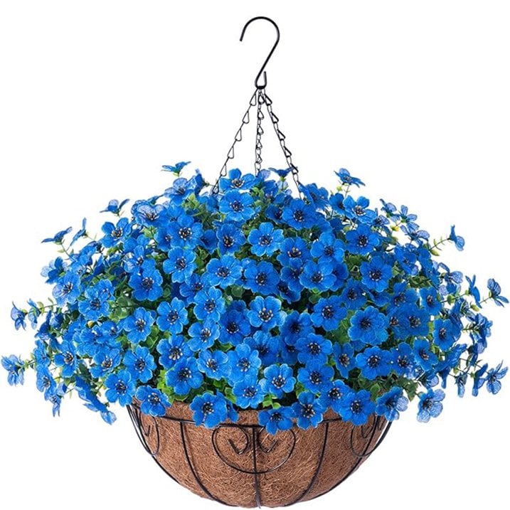 Last Day Promotion! 🔥 Simulated Hanging Flower Basket🌸 No Watering, No Wilting💧—Just a Picture Perfect Home Every Single Day.