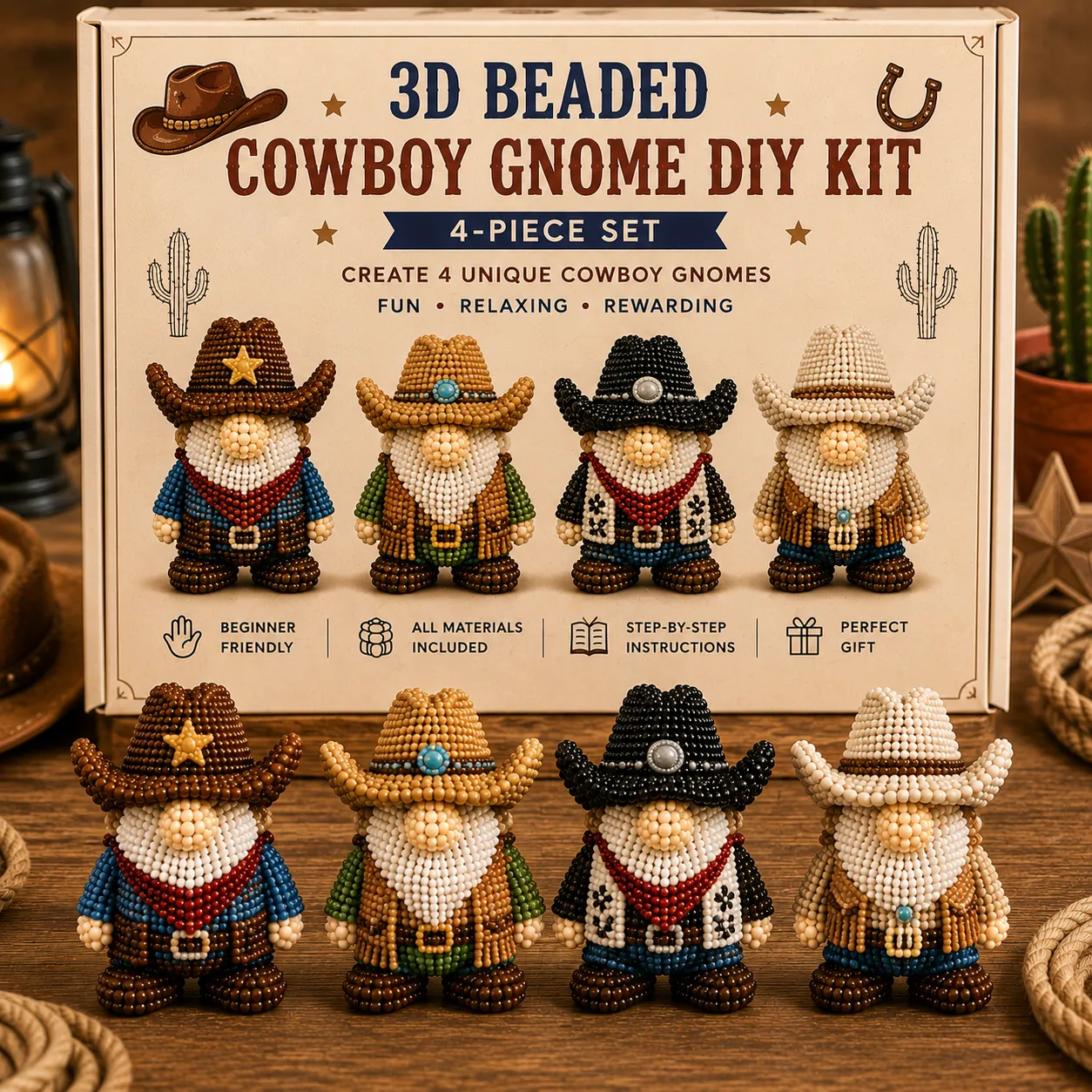 🧵✨ Tiny 3D Beaded Animal DIY Kit