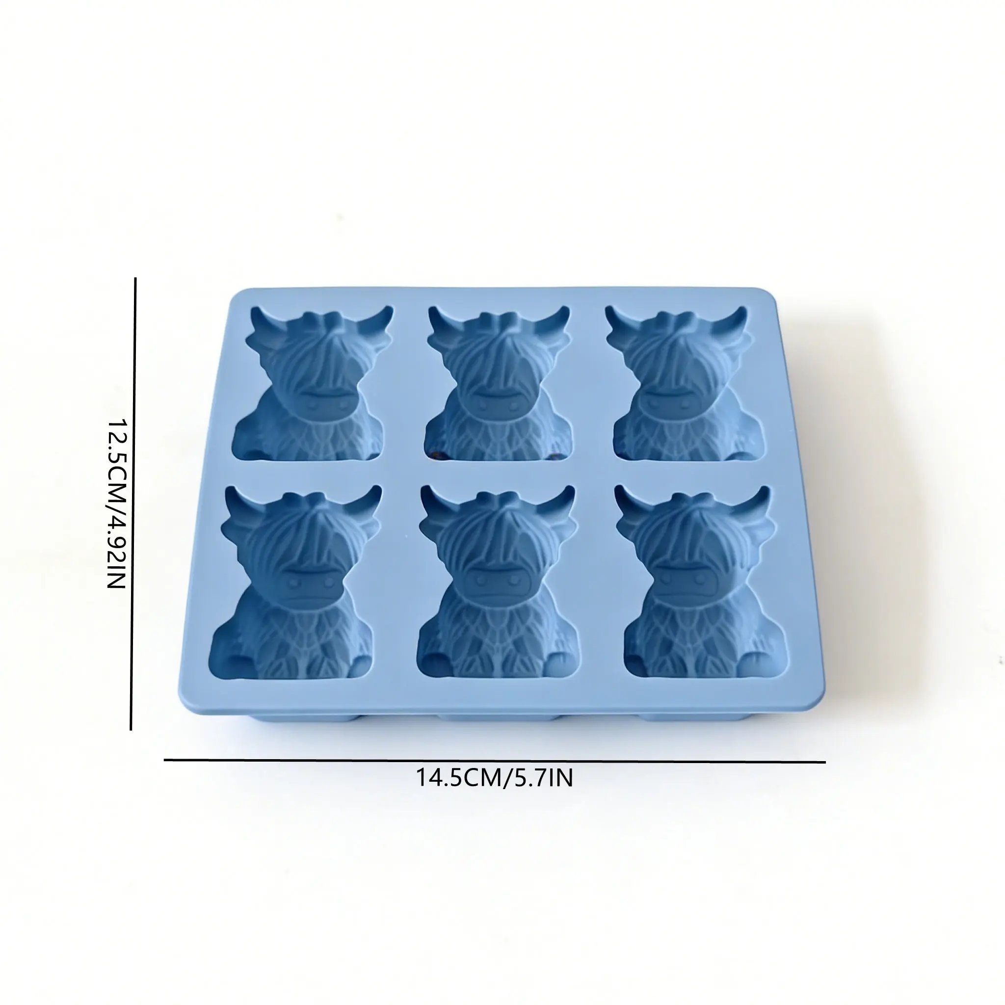 Mini Highland Cow Ice Cube Mold – Cute 3D Ice Cubes for Drinks & Parties