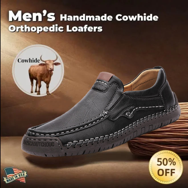 ⏰ 50% off - 2025 Newest Men's Orthopedic Leather Loafers