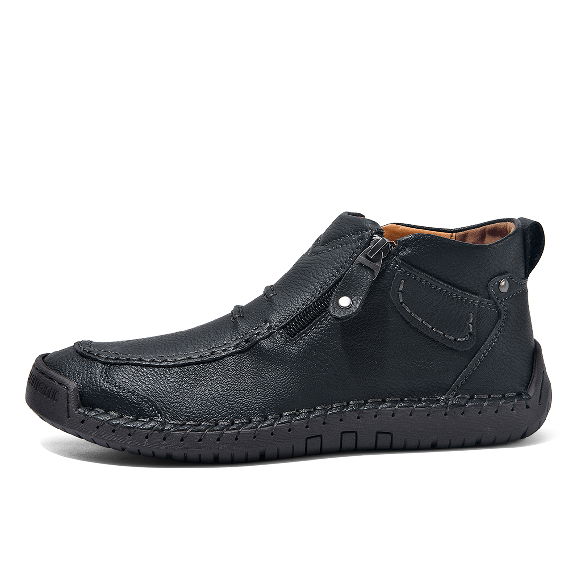 ⏰ Limited-Time 70% OFF – Men’s Handmade Leather Driving Boots | Wide Toe, Arch Support, Waterproof, Pressure Relief, Non-Slip Comfort for Everyday & Travel