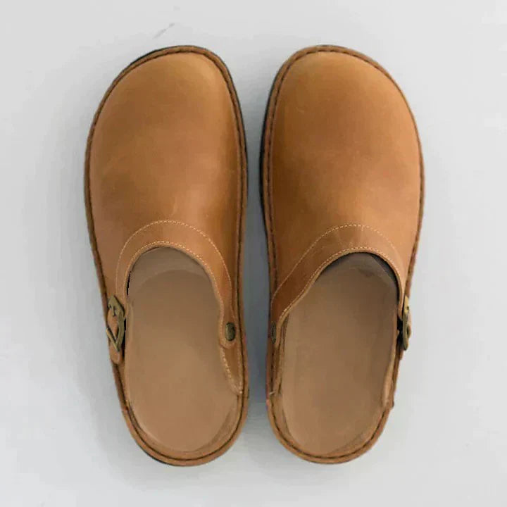 🔥LAST DAY 70% OFF🔥 Good Arch Support & Orthopedic Leather Comfort Slippers