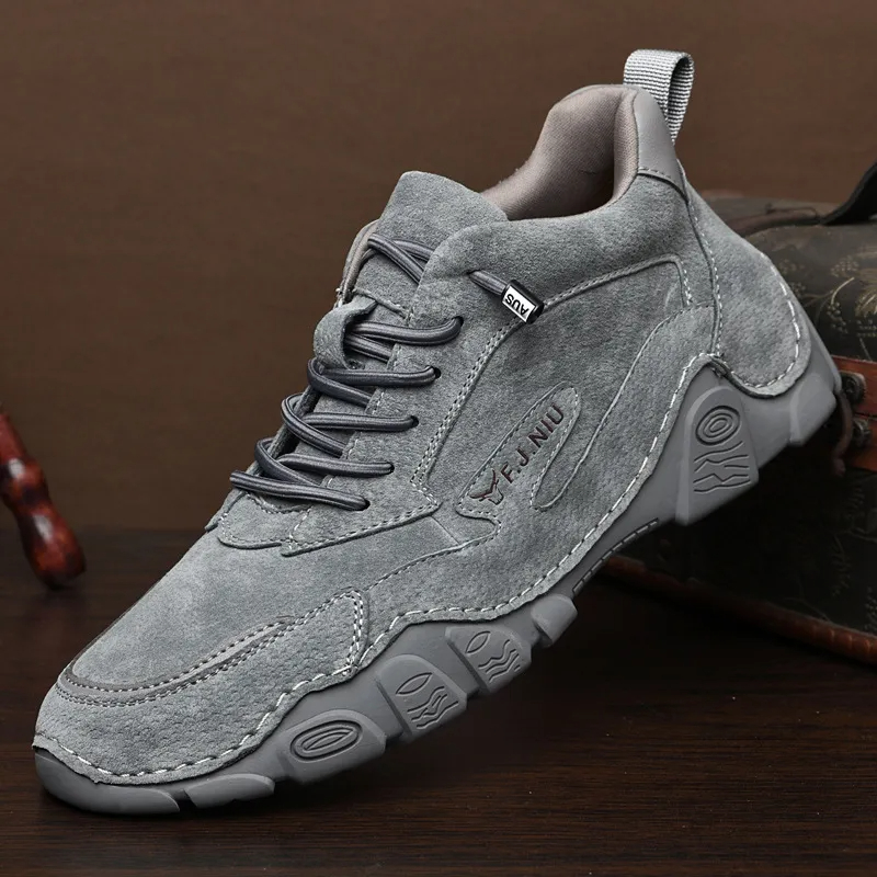 🔥Hot-selling-Men's non-slip genuine leather orthopedic shoes with arch support