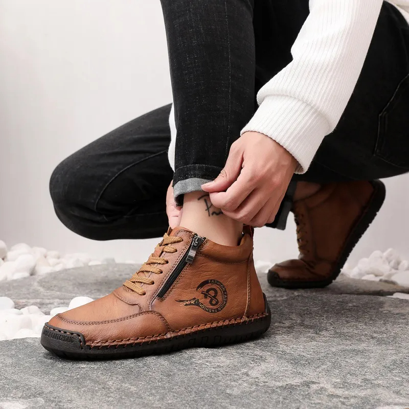 🔥Today 50% off🔥Men's handmade genuine leather British style orthopedic shoes