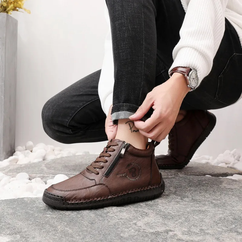 🔥Today 50% off🔥Men's handmade genuine leather British style orthopedic shoes