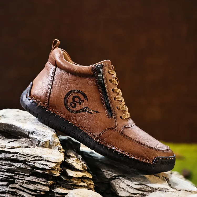 🔥Today 50% off🔥Men's handmade genuine leather British style orthopedic shoes