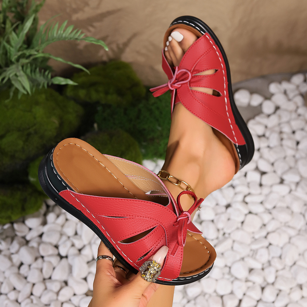 Women's Soft Soled Wedge Sandal Lightweight Travel Sandals Party Dress Sandals Arch Support Wedge Sandals