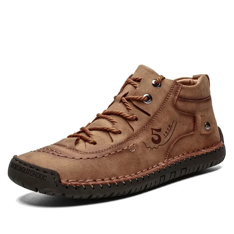 Soft Leather Vintage Orthotic Shoes for Men