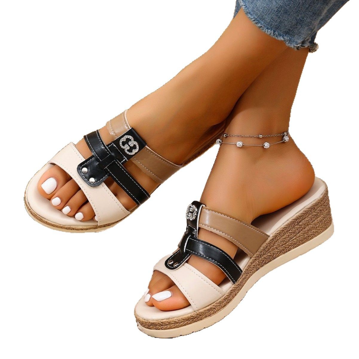 Women's wedge heel roman shoes high heel sandals - Limited 50% Off