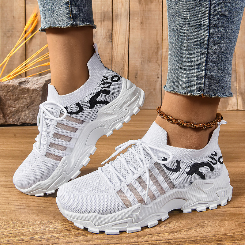 ⏰ Limited Time Sale 60% OFF - Women's Breathable Mesh Chunky Sneakers, Summer Casual Thick-Sole Sport Shoes