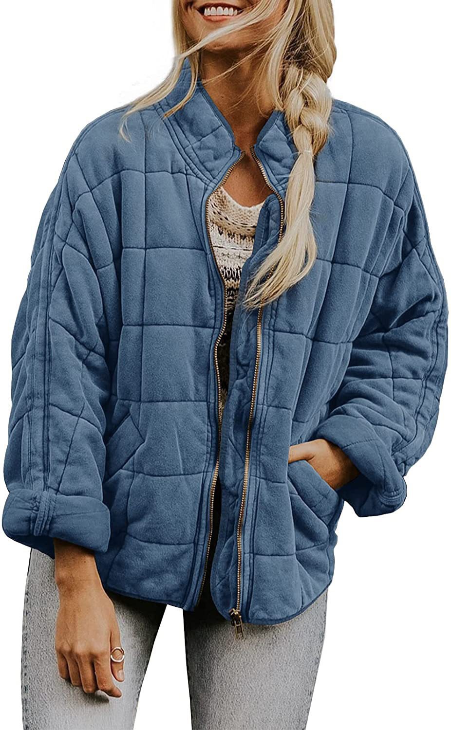 Women's Loose-fitting Long-sleeved Pocket Jacket
