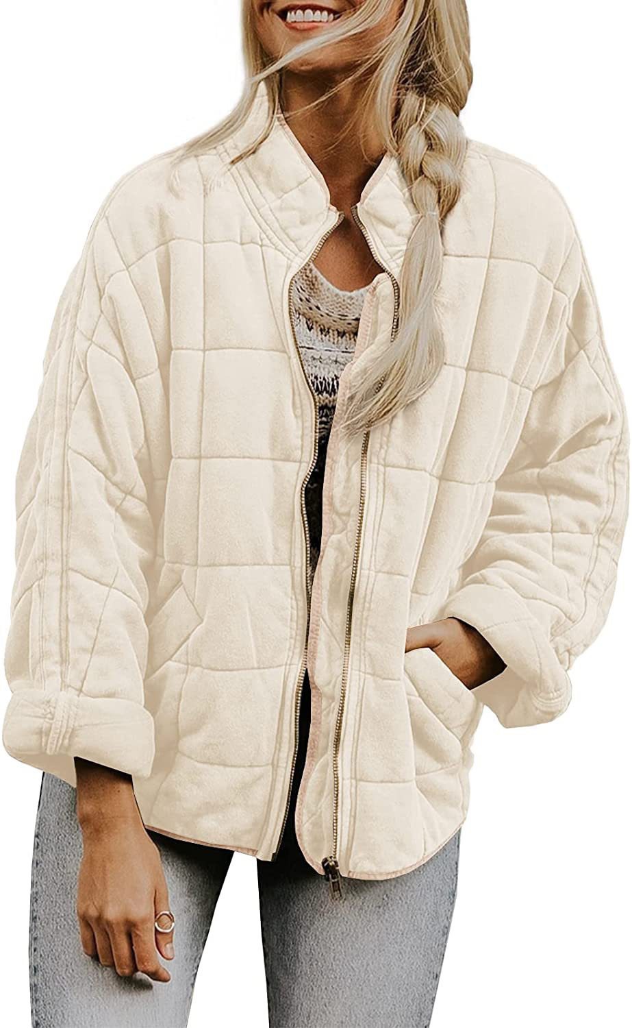Women's Loose-fitting Long-sleeved Pocket Jacket