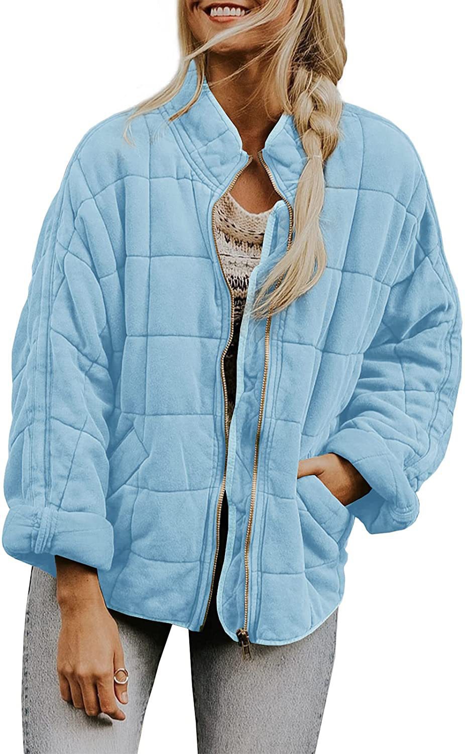 Women's Loose-fitting Long-sleeved Pocket Jacket