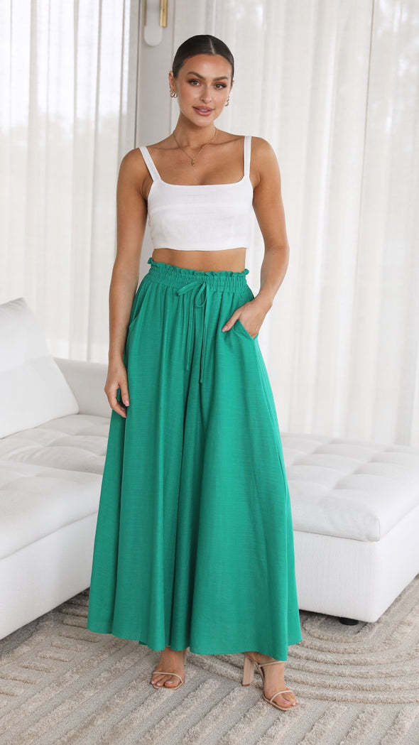Women's casual wide-leg loose fashion trousers