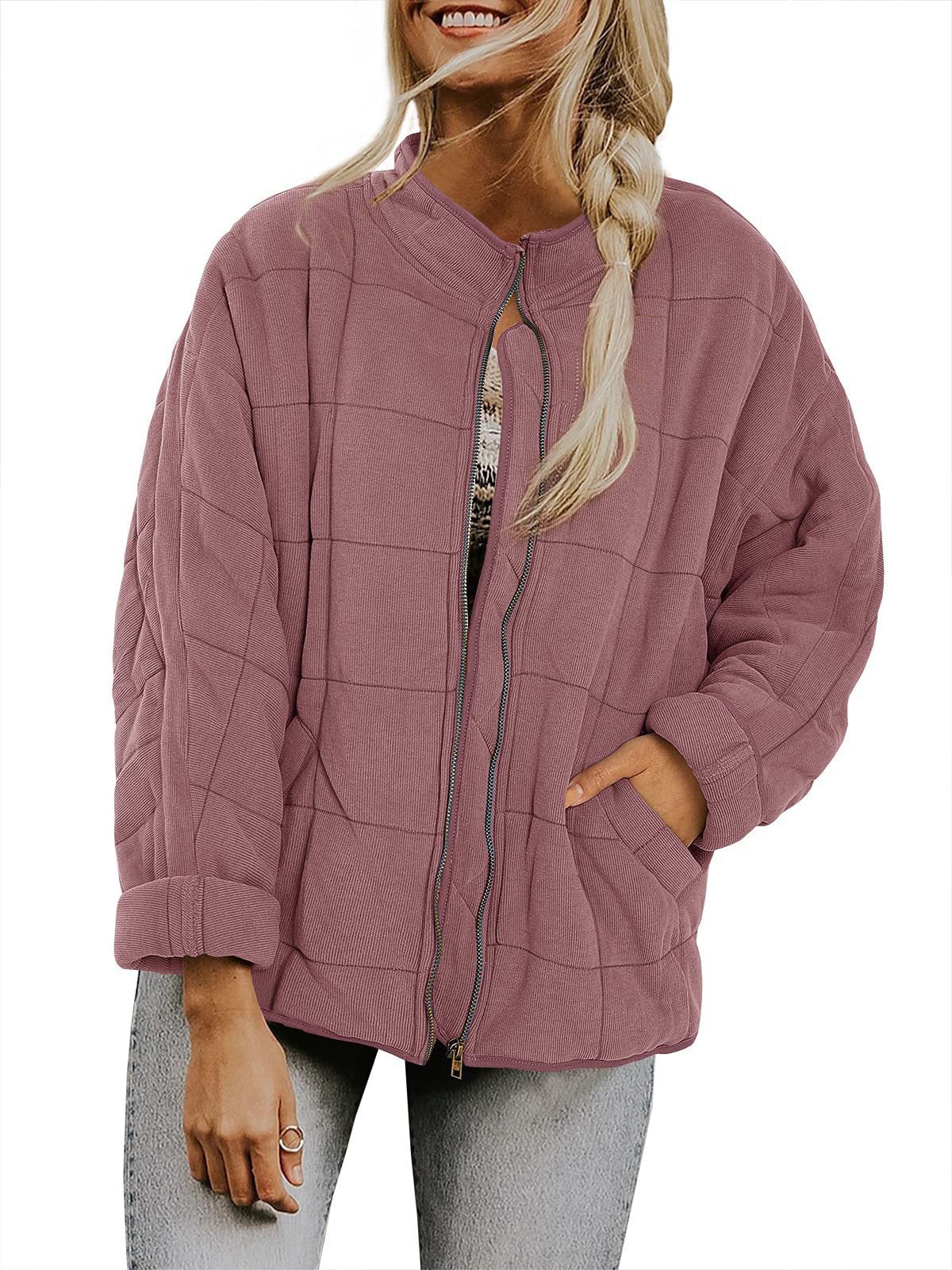 Women's Loose-fitting Long-sleeved Pocket Jacket