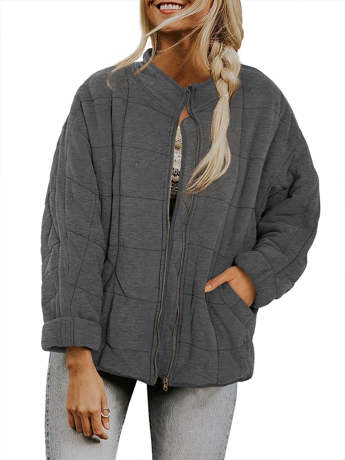 Women's Loose-fitting Long-sleeved Pocket Jacket