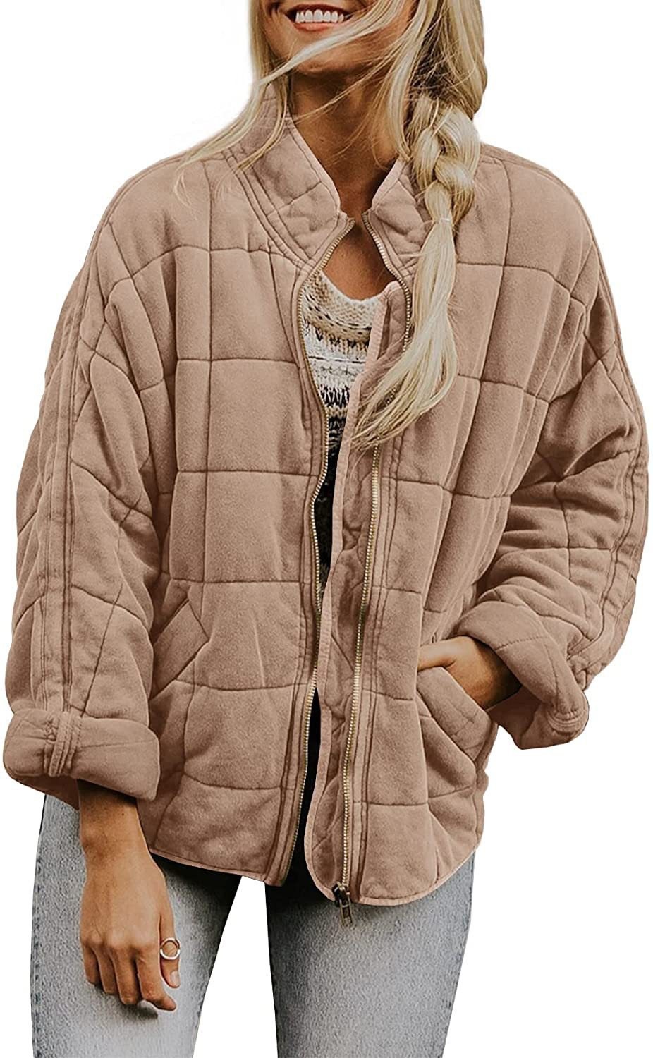 Women's Loose-fitting Long-sleeved Pocket Jacket