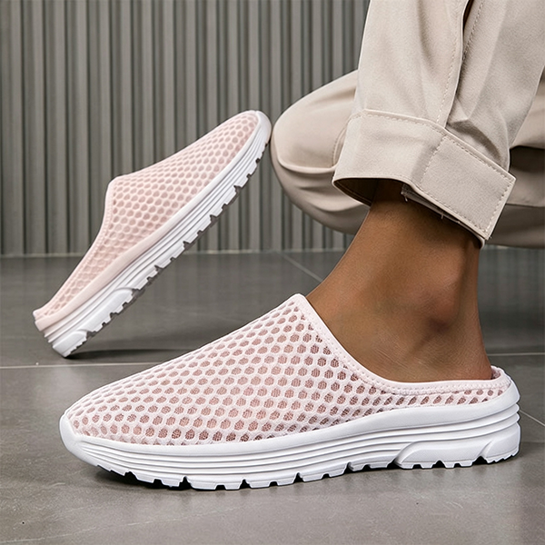 Last Day 70% Off! 🔥Orthopedic Slip-On Sneakers for Women Breathable Mesh Walking Shoes with Arch Support