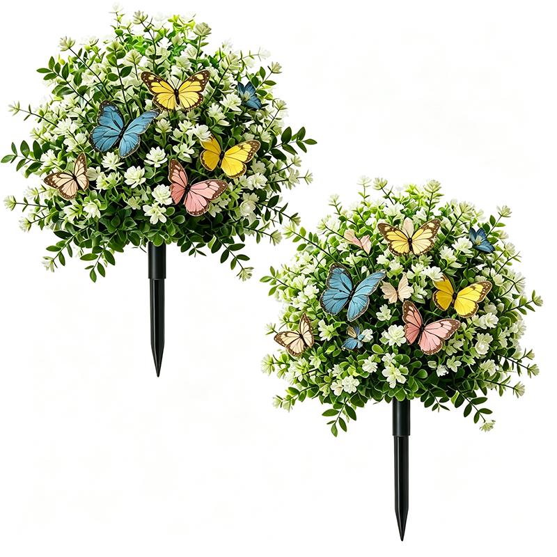 Last Day Promotion! 🔥Artificial Potted Trees With Ground Stakes🌼