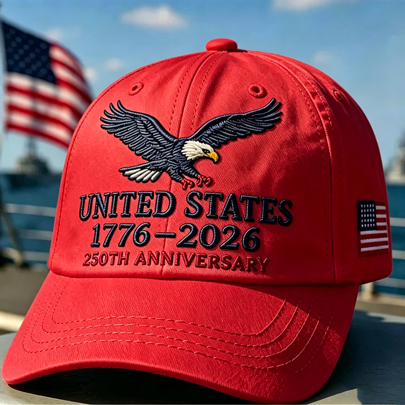 United States 250th Anniversary Eagle Cap – Embroidered Edition