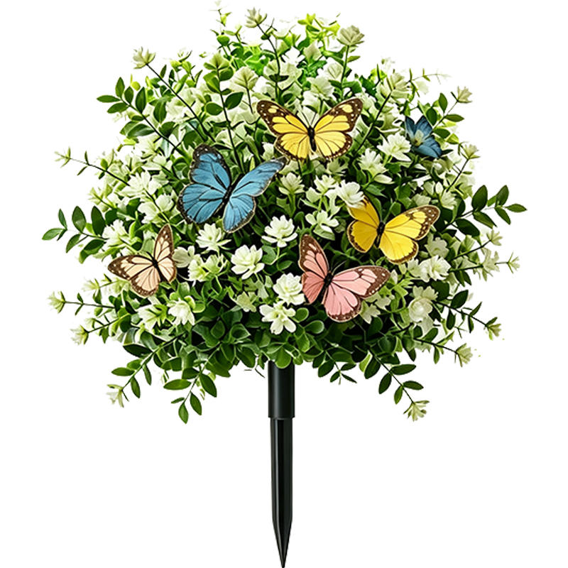 Last Day Promotion! 🔥Artificial Potted Trees With Ground Stakes🌼
