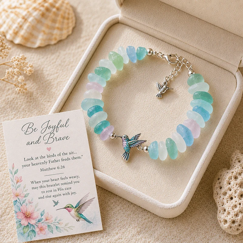 🎁50% Off Last Day - 🌊Sea Glass Blessing Bracelet