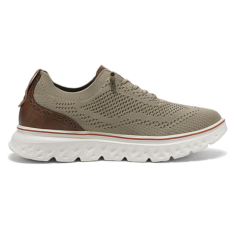 ⏰LAST DAY-60% OFF🛒Men's Hands Free Slip On Oxford Shoes – Ultra Comfortable knitted fabric shoes, Lightweight Casual Walking Sneakers, Comfortable Dress Shoes, Mesh Urban Shoes for Business & Daily Wear