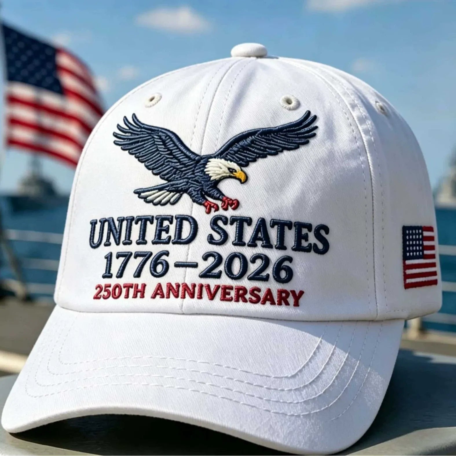 United States 250th Anniversary Eagle Cap – Embroidered Edition