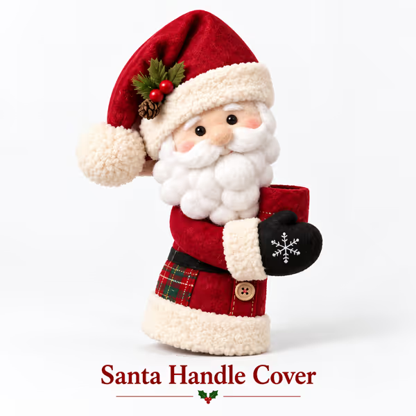 ⏳ Last day! 49% OFF –🎅Christmas Door Handle Covers – Santa & Snowman Plush Door Knob Decorations
