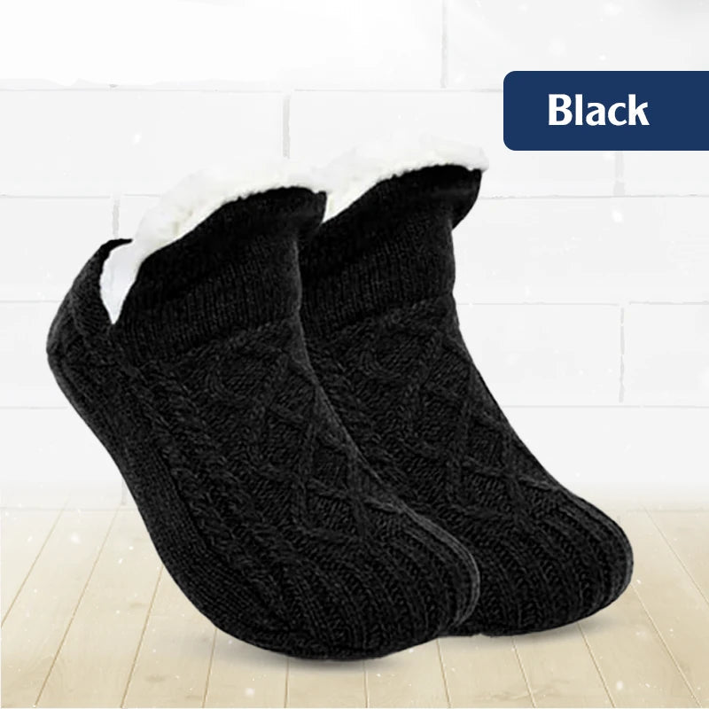 Fleece-Lined Non-Slip Thermal Slippers Socks-Buy 3 Pcs Get Free Shipping