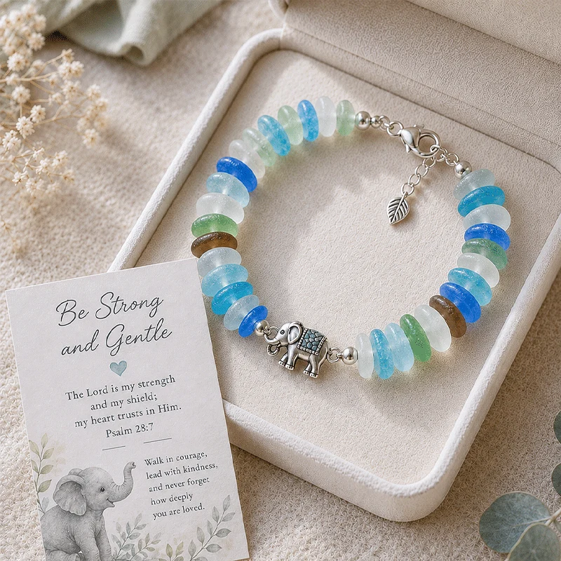 🎁50% Off Last Day - 🌊Sea Glass Blessing Bracelet