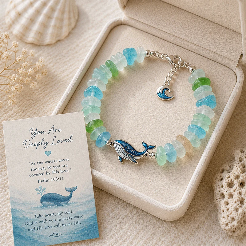 🎁50% Off Last Day - 🌊Sea Glass Blessing Bracelet