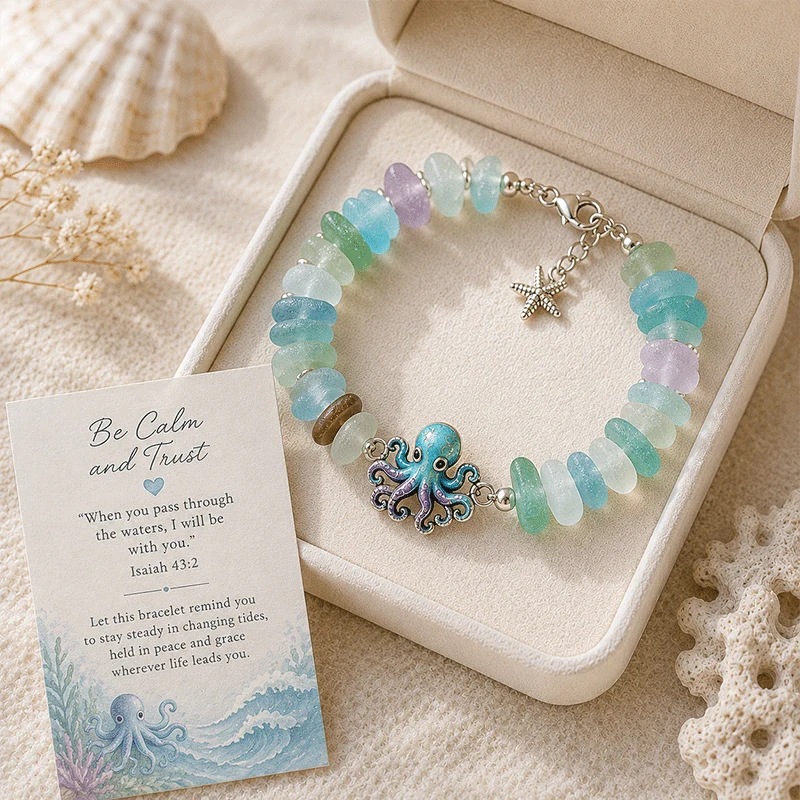 🎁50% Off Last Day - 🌊Sea Glass Blessing Bracelet